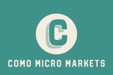 Como Micro Markets logo featuring a stylized letter C in a cream circle on teal background